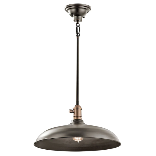 Kichler Lighting Cobson Collection 1-light Olde Bronze Pendant/Semi Flush Mount