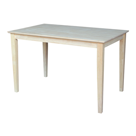 The Gray Barn Fairy Glen Solid Wood Fixed Top Table with Shaker Legs