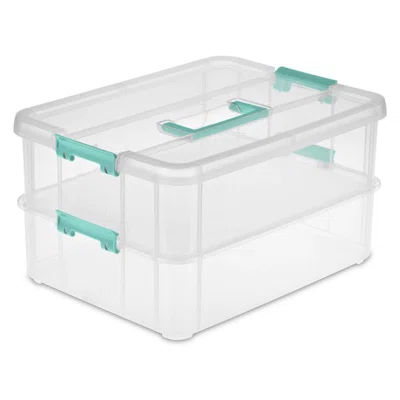 Convenient Home 2-Tier Plastic Craft Case Set