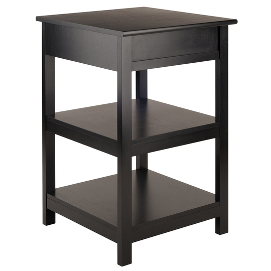 Porch & Den Bertha Black Printer Stand