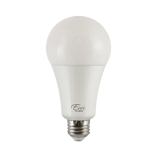 Euri Lighting 17-Watt, Omni-Directional, Dimmable, E26 Base, CEC Compliant, LED A21 Light Bulb