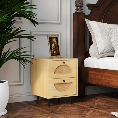 Rattan Restaurant Sideboard With 2 Roomy Drawers