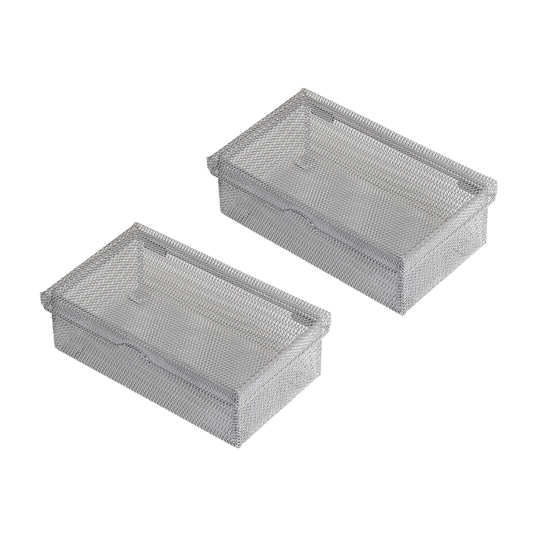 Hinged Mesh Storage Box, School Supply, Office Desktop Organizer, 2307