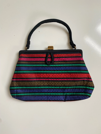 Vintage 1960S Multi Colored Handbag Palizzio New York