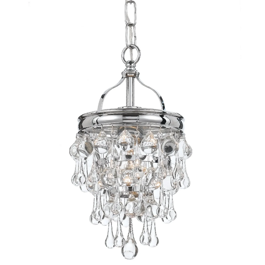 Crystorama Lighting Group Calypso Single Light 7-1/2" Wide Chandelier