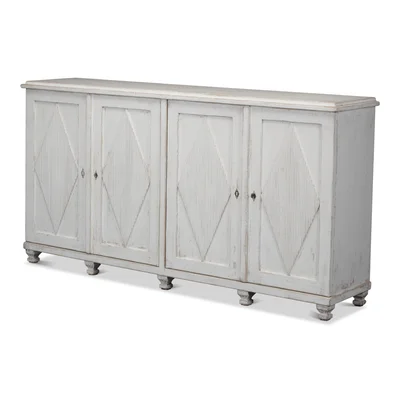 Montara 88" Wide Pine Wood Sideboard