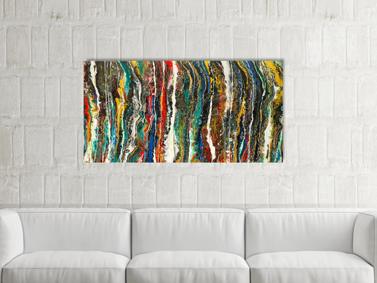 Abstract Art Print, Colorful Art, Acrylic Poured Painting, Wall Painting