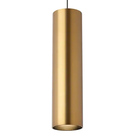 Tech Lighting Piper Single Light 2-1/2" Wide FreeJack Cylinder Pendant - Aged Brass