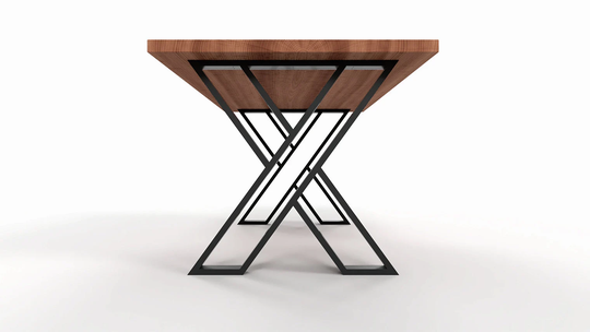 x-Shape Table Legs | Home Office Desk Workspace Metal For Unique Decor N213