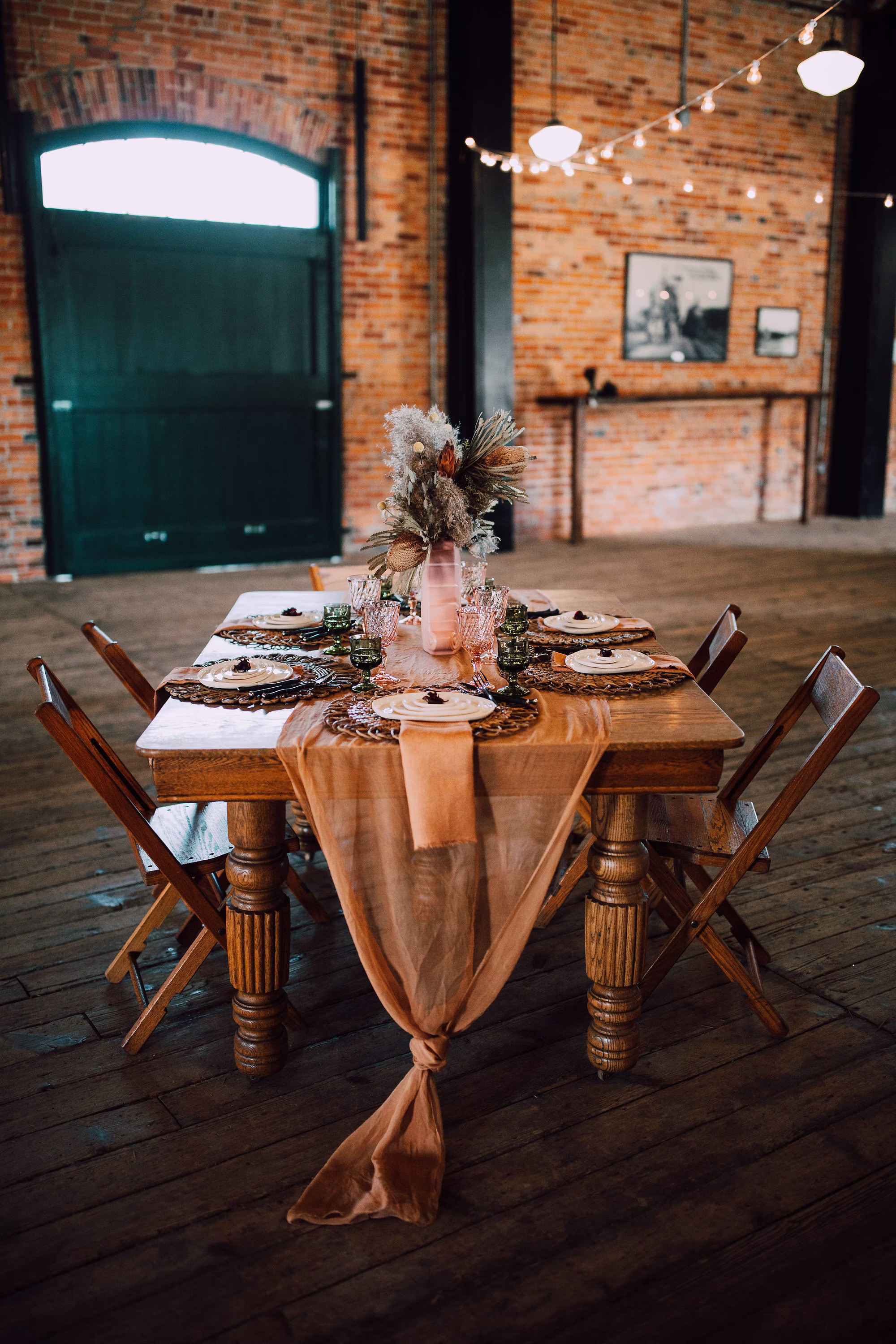 Rust Silk Chiffon Table Runner, Rustic 3 Yd Or 6 Wedding Burnt Orange Theme, Boho Runner