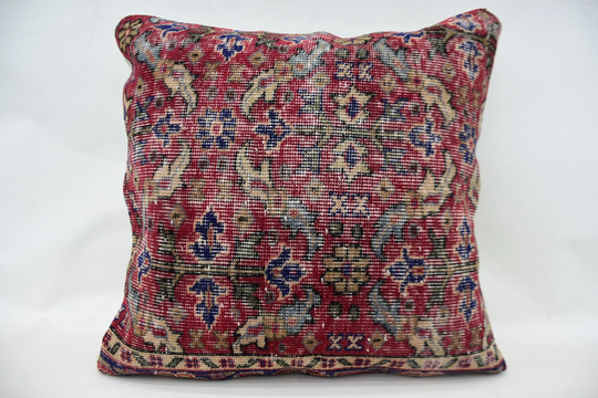 Kilim Pillow Covers, Turkish Pillow, 28x28 Red Rug Cushion Case, Nautical Office Chair 29