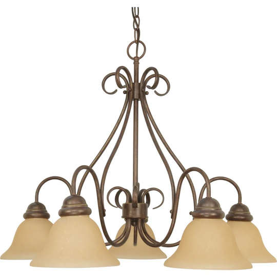 Castillo 5 Light Arm Down Chndlir
