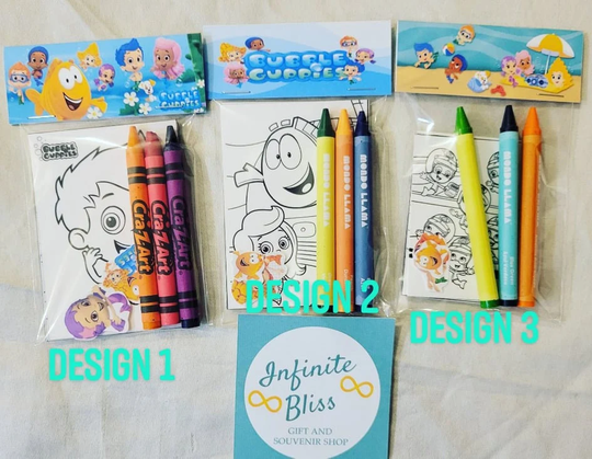 Bubble Guppies Coloring Packs | Pages Party Favor Crayola Crayons