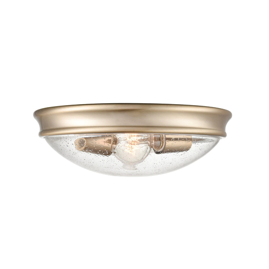 Millennium Lighting Modern Gold 2 Light Flush Mount Ceiling Fixture