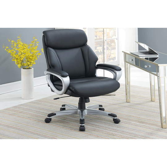 Adjustable Office Chair with Cushioned Headrest