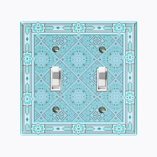 Metal Light Switch Cover, Plate, Outlet Wall Plate Home Decor, Antique Floral Merola Tile Til116