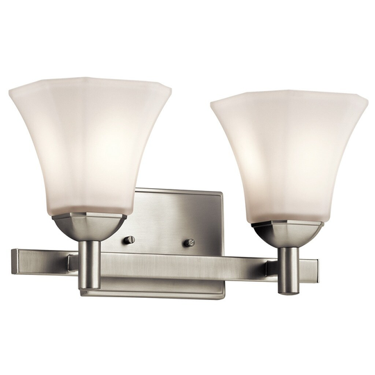 Kichler Lighting Serina Collection 2-light Brushed Nickel Bath/Vanity Light - Brushed nickel