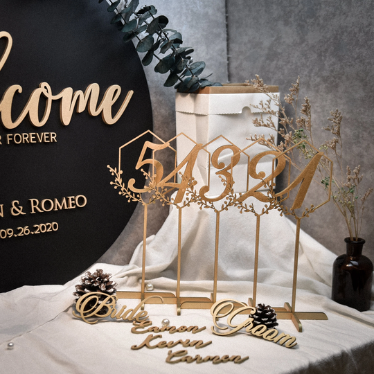 Rustic Wedding Table Numbers - Centerpieces Personalized For Event Chair Sign Place Cards Name Settings