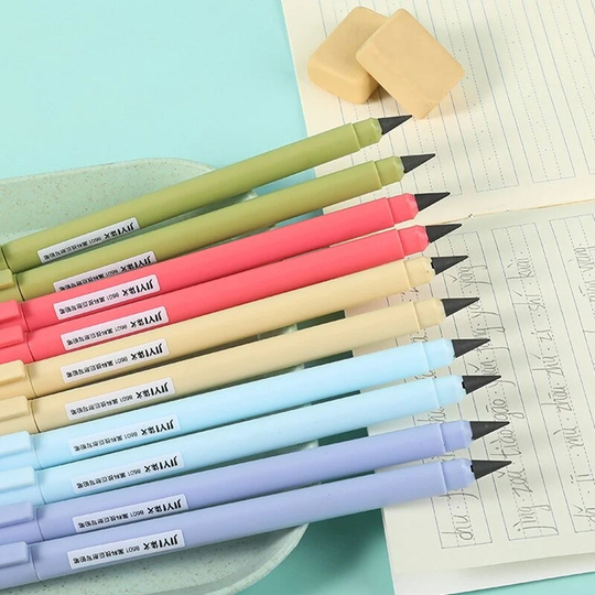 Black Novelty Technology Pencil - No Need Sharpener || Hb Type, Durable Writing Pen, Perfect For Students