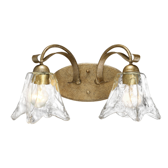 Chatsworth 2 Light Bathroom Vanity Light in Vintage Gold