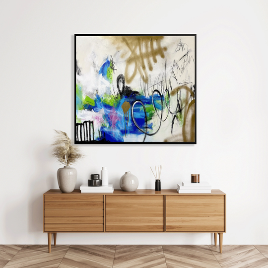 Extra Large Graffiti Wall Art, Colorful Abstract Painting, Modern Oversized Original Urban Decor