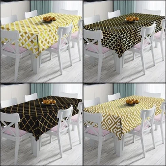 Golden Color Tablecloth|Rectangle Table Cloth|Table Cover|Kitchen Decor|Printed Tablecloth|Personalized Tablecloth|Home Decor Gift