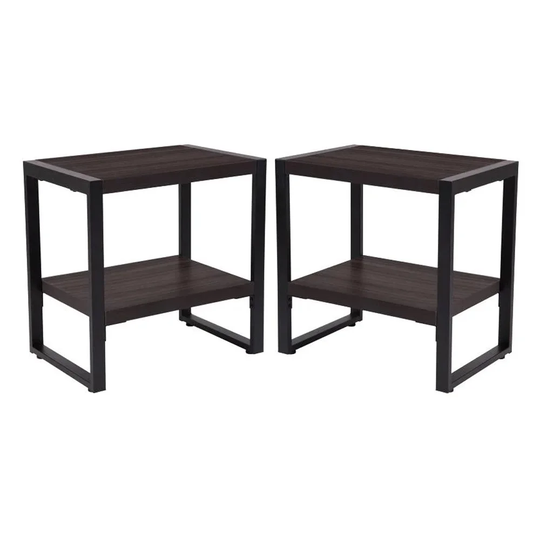 End Table in Charcoal Finish - Set of 2 - 54 x 84