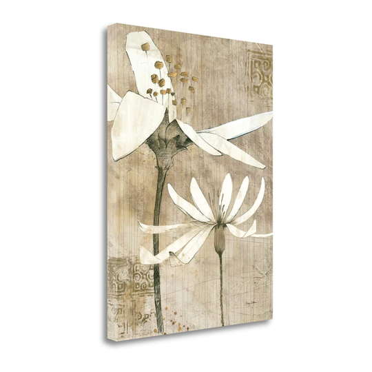 "Pencil Floral II" By Avery Tillmon, Fine Art Giclee Print on Gallery Wrap Canvas, Ready to Hang