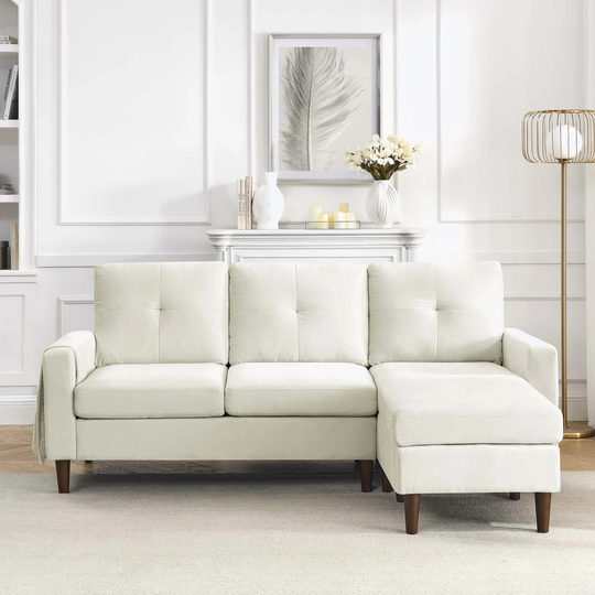 80" Convertible Sectional Sofa Couch with Removable Cushions