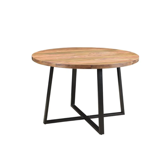 Blossom Sheesham Wood Round Dining Table - 48"