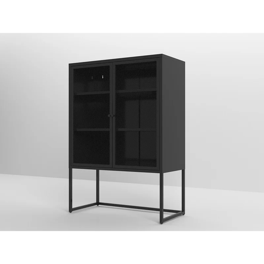 47.2" inches Metal Storage Cabinet with 2 Mesh Doors,for Office