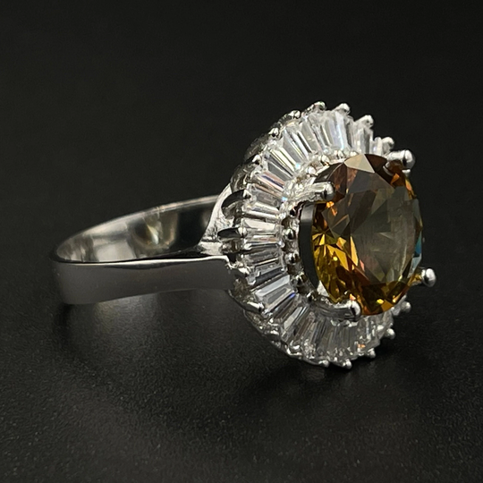 Colors Changing Zultanite Gemstone Silver Ring, 925K Sterling Gift For Women, Handmade Anniversary
