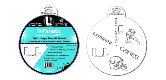 University Of Miami Hurricanes Stencil Wheel - The Fanatic