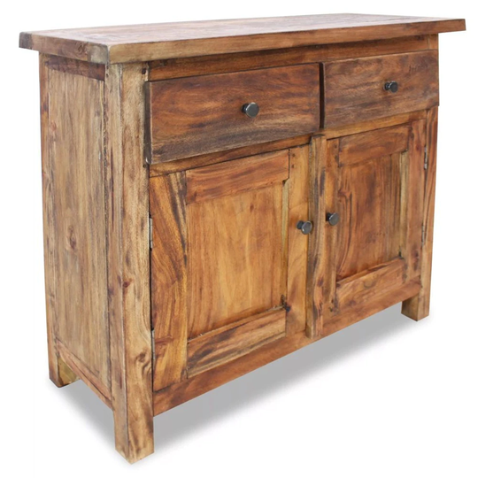 Rustic Solid Reclaimed Wood Sideboard Storage Buffet Cabinet