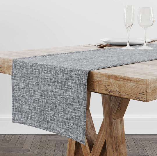 Black Table Runner For Dining Table, Linens Kitchen Decor, Housewarming Gift New Home, Event Decor Party