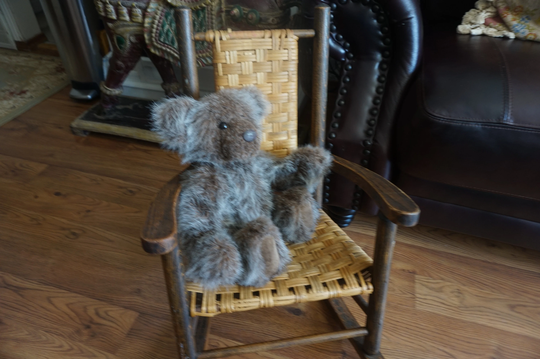Adorable, Child's Wicker & Wood Rocking Chair