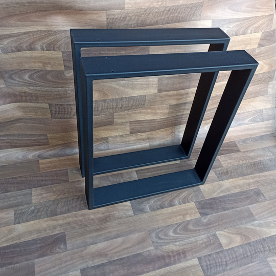 Metal Industrial Table Legs | Set Of 2 Table Legs Powder-Coated Steel Metal Legs, Dining 1 Paar
