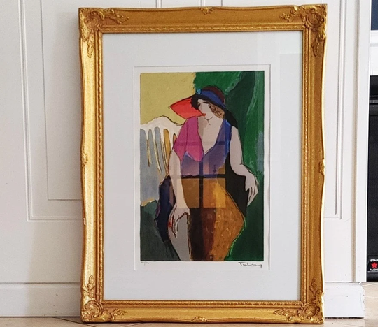 Itzchak Takay, Serigraph, Artist Signed & Numbered in Pencil, Framed