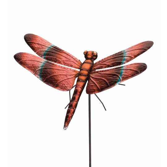 Meadowhawk Dragonfly 46 Inch Wall Decor or Stake - Multi-Color