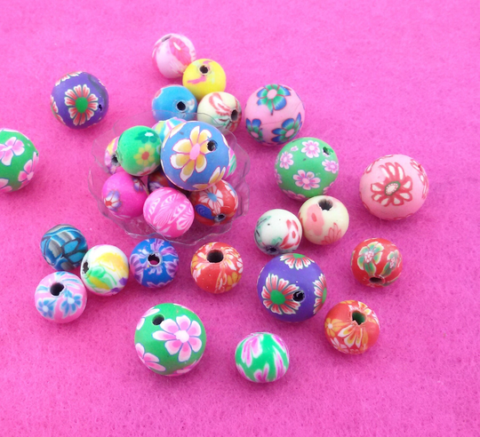 Rainbow Color Beads, Rubber Beads Mix, Colorful Bead For Kids, Colorful Resin Beads, Color Mix Acrylic Bead, Multicolored