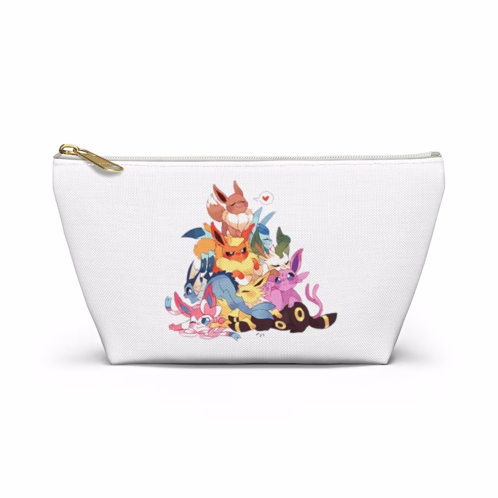 Eevee Accessory Pouch W T-Bottom Anime Manga Lover Costmetics Bag Jewelry Accessories Pen Pencil