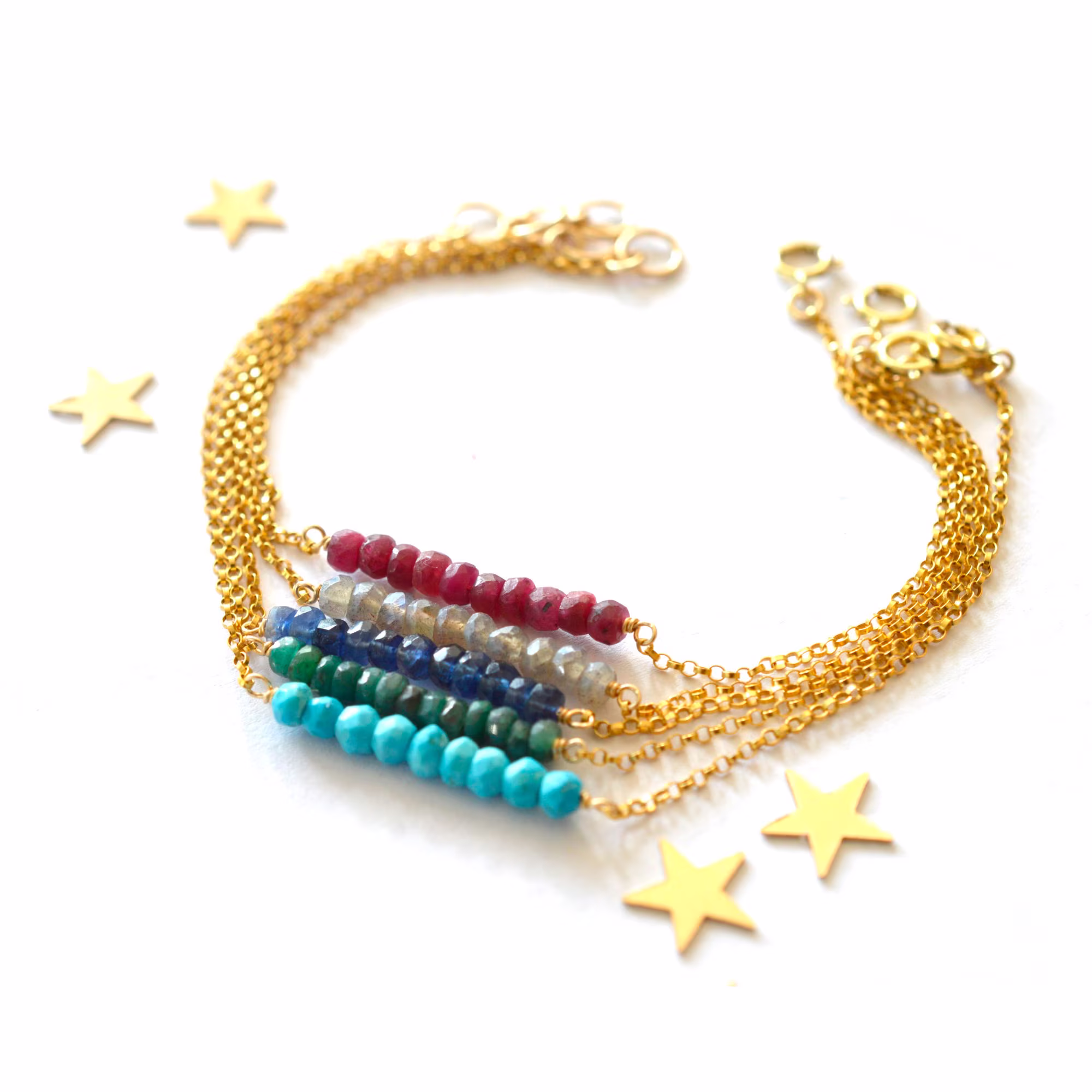Gemstone Bar Bracelet, Birthstone Gifts For Her