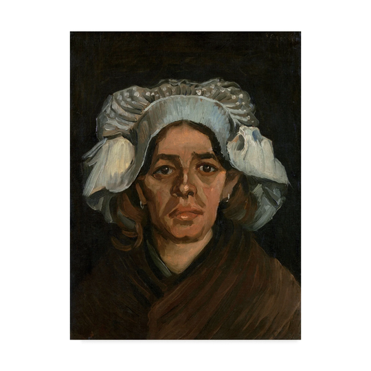 Vincent Van Gogh 'Head of A Woman' Canvas Art - Multi-color