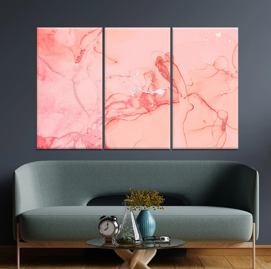 Pink Color Effect, Acrylic, Gentle, Fluid Print, Pink Marble, Oil Gradient, Liquid Marble, Canvas Painting, Color Painting, Wall Decor, Wall Print