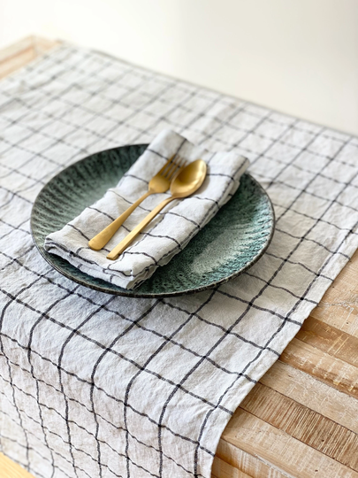 Runner Table. Long Table Runner. Washed Soft Linen Decor