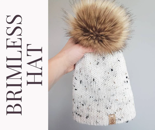 Pick Your Color Brimless Single Color Adult Hat/Knit Beanie With Optional Detachable Pom/Brimless Fitted Hat For Men Or Women/Gift Under 40
