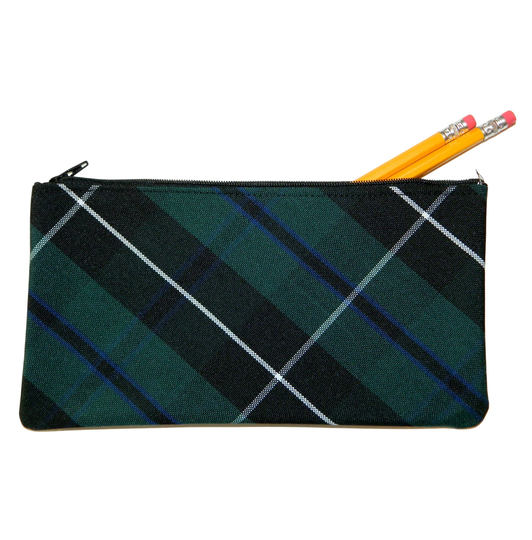 Hunter Green & Black Plaid Pencil Case - & Plaid, School Backpacks, Lunch Box, 90, 90