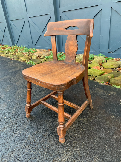 Antique Quartersawn Oak Stationary Chair Aguila Poland Desk Dining Library Juror