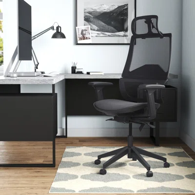 Kinley High Back Office Chair In Black Mesh And Frame