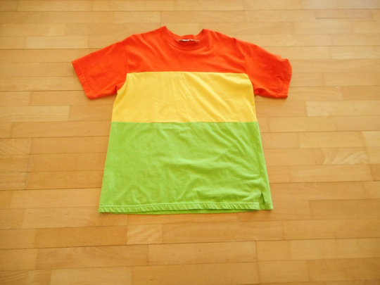 Multi Color Vibrant Tee Shirt Boundary Waters 90's Vintage Men's Large Block Street Wear Skater